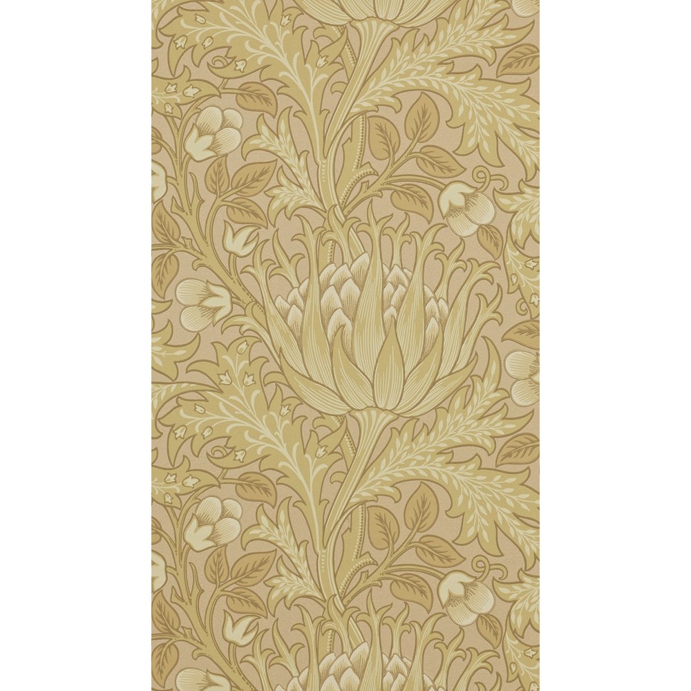 Artichoke Wallpaper 210354 by Morris & Co in Loam Beige